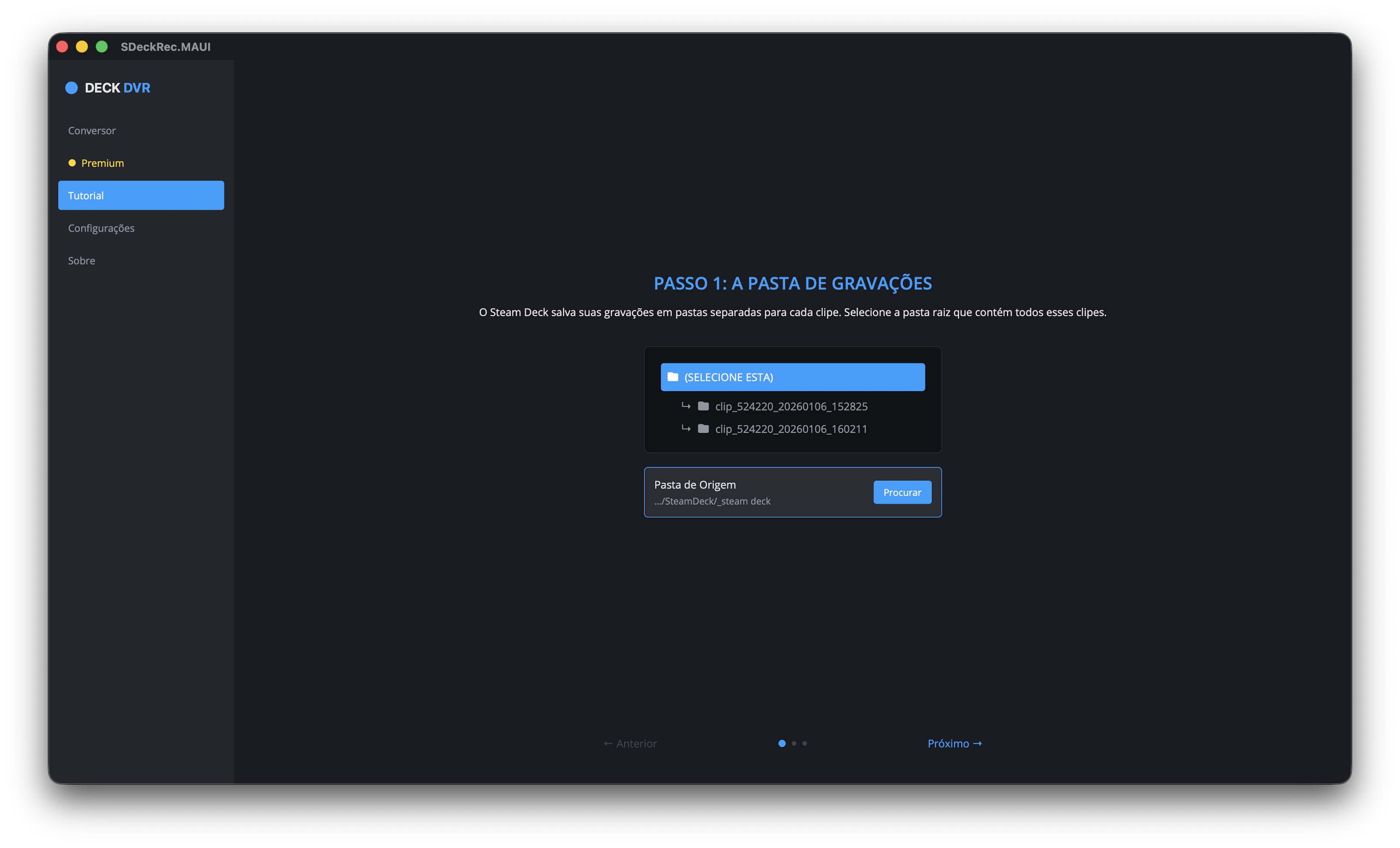 DeckDVR Application Interface